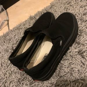 Black Slip-On Vans